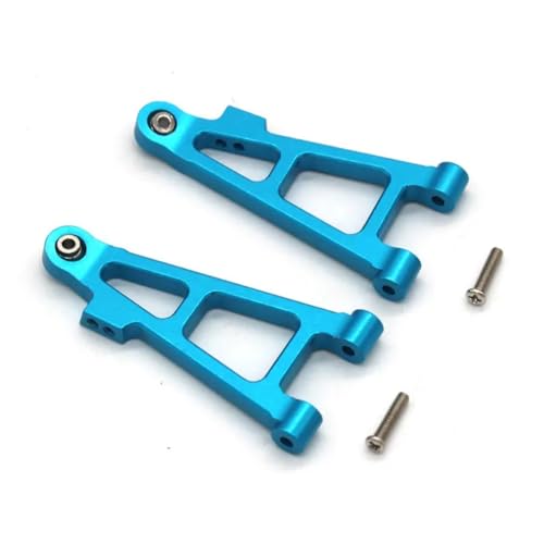 GTFRUQAS RC Ersatzteile Für MJX 16207 16208 16209 16210 H16 Fernbedienung Auto Front Lower Für Schaukel Arm Metall Ersatz Reparatur Teile(Blue) von GTFRUQAS