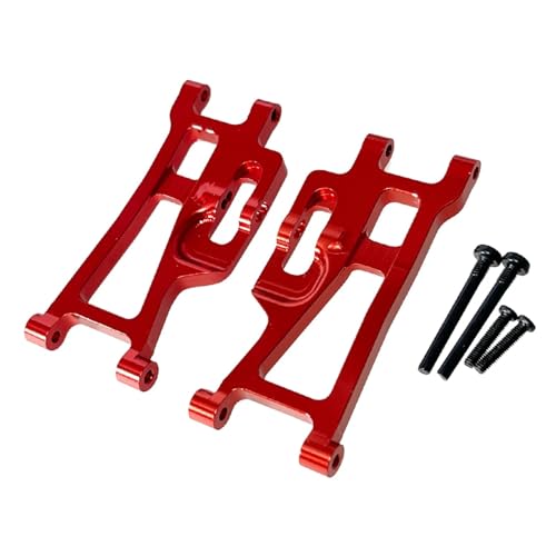 GTFRUQAS RC Ersatzteile Für MJX Für Hyper Go 1/14 14209 14210 H14BM Hinten Unten Für Schaukel Arm Suspension Arme Fernbedienung Auto Upgrade Teile Modifiziertes Zubehör(Red) von GTFRUQAS