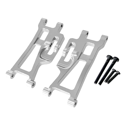 GTFRUQAS RC Ersatzteile Für MJX Für Hyper Go 1/14 14209 14210 H14BM Hinten Unten Für Schaukel Arm Suspension Arme Fernbedienung Auto Upgrade Teile Modifiziertes Zubehör(Silver) von GTFRUQAS