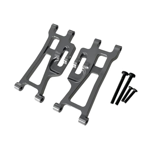 GTFRUQAS RC Ersatzteile Für MJX Für Hyper Go 1/14 14209 14210 H14BM Hinten Unten Für Schaukel Arm Suspension Arme Metall Fernbedienung Auto Upgrade Teile Zubehör(Grey) von GTFRUQAS