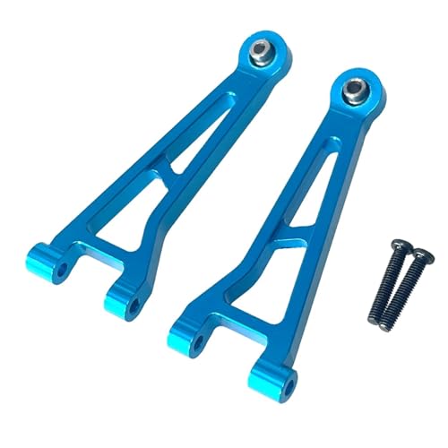 GTFRUQAS RC Ersatzteile Für MJX Für Hyper Go 1/14 14209 14210 H14BM Metall Front Upper Für Schaukel Arm Suspension Arme Fernbedienung Rc Auto Upgrade Teile Zubehör(Blue) von GTFRUQAS