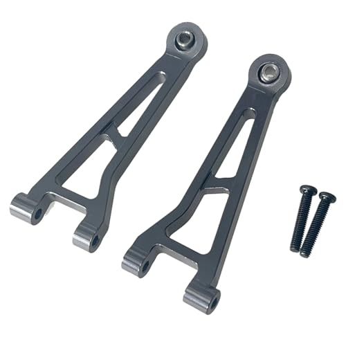 GTFRUQAS RC Ersatzteile Für MJX Für Hyper Go 1/14 14209 14210 H14BM Metall Front Upper Für Schaukel Arm Suspension Arme Fernbedienung Rc Auto Upgrade Teile Zubehör(Titanium) von GTFRUQAS