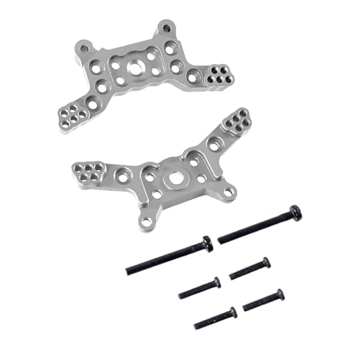 GTFRUQAS RC Ersatzteile Für MJX Für Hyper Go 1/14 14209 14210 H14BM RC Auto Metall Vorne Und Hinten Schock Turm Upgrade Teile Geändert Zubehör(Silver) von GTFRUQAS