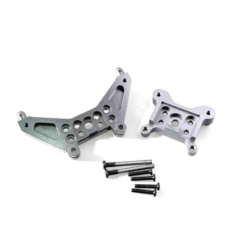 GTFRUQAS RC Ersatzteile Für MJX Für Hyper Go 1/14 14301 14302 14303 Fernbedienung Auto Metall Teile Upgrade Vorderen Und Hinteren Schock Turm Reparatur Teile(Gray) von GTFRUQAS