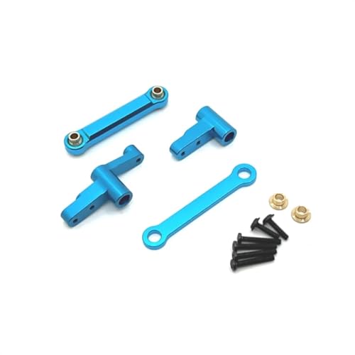 GTFRUQAS RC Ersatzteile Für MJX Für Hyper Go 14210 1/14 Metall Lenkung Tasse Oberen Unteren Für Schaukel Arm Set Shock Tower Halterung Körper Post RC Auto Upgrade Ersatzteil(Blue,A Style) von GTFRUQAS