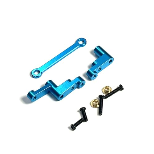 GTFRUQAS RC Ersatzteile Für MJX Für Hyper Go 16207 16208 16209 16210 H16 H16BM 1/16 Metall Lenkung Lenkung Komponenten Lenkung Spurstangen RC Auto Ersatzteile(Blue) von GTFRUQAS