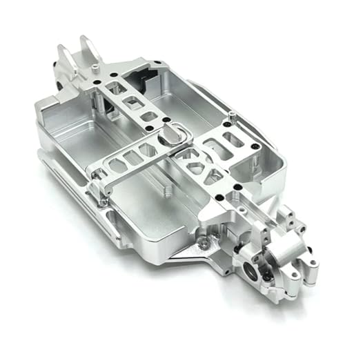 GTFRUQAS RC Ersatzteile Für MJX Für Hyper Go 16207 16208 16209 16210 H16 M162 1/16 Metall Körper Für Chassis RC Auto Upgrade Teile Geändert Zubehör(Silver) von GTFRUQAS