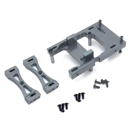 GTFRUQAS RC Ersatzteile Für MN 1/12 D90 D91 D96 Für MN98 Für MN99S Für WPL 1/16 C14 C24 C24-1 B14 B24 Metall Servo Halterung Strahl Querträger Set RC Auto Upgrades Teile(Grey) von GTFRUQAS