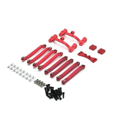 GTFRUQAS RC Ersatzteile Für MN 1/12 D90 D91 D96 Für MN98 Für MN99S Metall Geändert Verknüpfung Verknüpfung Halter RC Auto Upgrade Teile Geändert Zubehör(Red) von GTFRUQAS