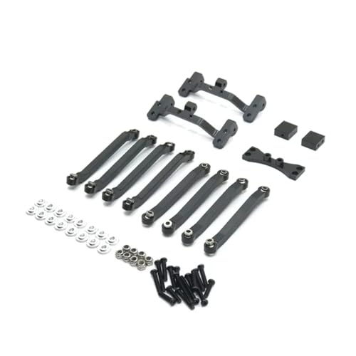 GTFRUQAS RC Ersatzteile Für MN 1/12 D90 D91 D96 Für MN98 Für MN99S RC Auto Metall Geändert Verknüpfung Verknüpfung Halter Upgrade Teile Modifikationen Zubehör(Black) von GTFRUQAS