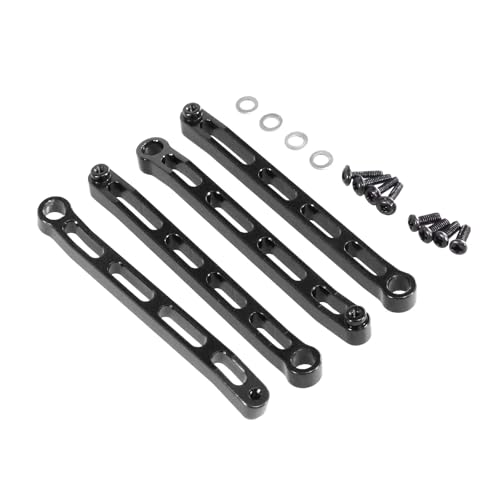 GTFRUQAS RC Ersatzteile Für MN Für MN168 LC79 Für MN78 Für MN82 1/12 Fernbedienung Auto Für Chassis Feste Stange Rack Feste Stange Reparatur Zubehör(Black) von GTFRUQAS