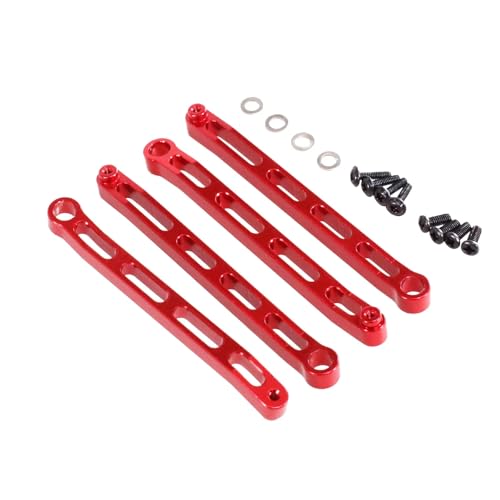 GTFRUQAS RC Ersatzteile Für MN Für MN168 LC79 Für MN78 Für MN82 1/12 Fernbedienung Auto Für Chassis Feste Stange Rack Feste Stange Reparatur Zubehör(Red) von GTFRUQAS