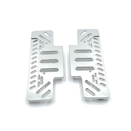 GTFRUQAS RC Ersatzteile Für MN128 MN86 MN86S MN86K MN86KS 1/12 Metall RC Für Rock Sliders Seite Pedal RC Crawler Auto Upgrade Teile Geändert Zubehör(Silver) von GTFRUQAS