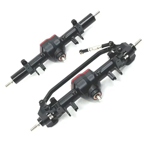 GTFRUQAS RC Ersatzteile Für MN128 MN86 MN86S MN86K MN86KS 1/12 Metall Vordere Und Hintere Differential Achse Komplette Set RC Crawler Auto Upgrade Teile(Black,1 Set (2pcs)) von GTFRUQAS