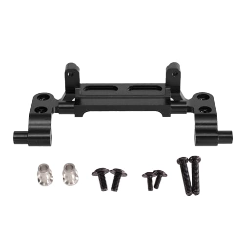 GTFRUQAS RC Ersatzteile Für MN168 Für MN82 Für MN78 Für MN99s 1/12 Metall Upgrade Stange Halterung Brücke Servo Stange Basis RC Automotive Teile Geändert Zubehör(Black) von GTFRUQAS