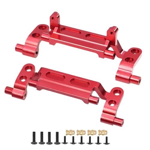 GTFRUQAS RC Ersatzteile Für MN78 1/12 Vordere Hinterachse Spurstange Für Seat Spurstangenhalterung Zugstangenbasis Für Seat RC Autoersatzteile Upgrade-Teile(Red) von GTFRUQAS