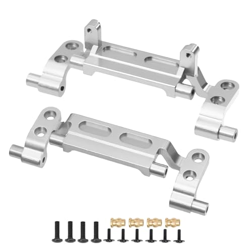 GTFRUQAS RC Ersatzteile Für MN78 1/12 Vordere Hinterachse Spurstange Für Seat Spurstangenhalterung Zugstangenbasis Für Seat RC Autoersatzteile Upgrade-Teile(Silver) von GTFRUQAS