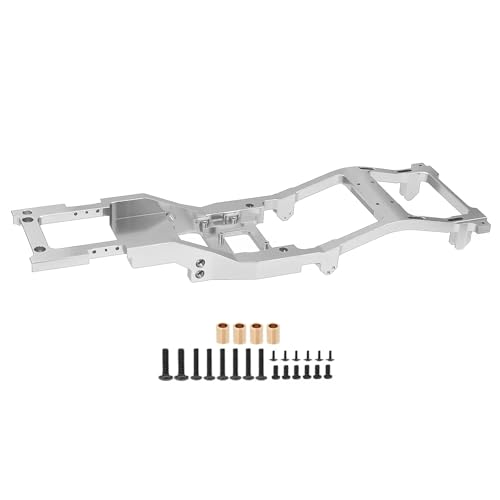 GTFRUQAS RC Ersatzteile Für MN82 LC79 Für MN82 Pro MN82S 1/12 Metallauto Für Chassisrahmenkarosserie RC-Auto Integrierte Rahmenänderung Aluminium-Upgradeteile(Silver) von GTFRUQAS