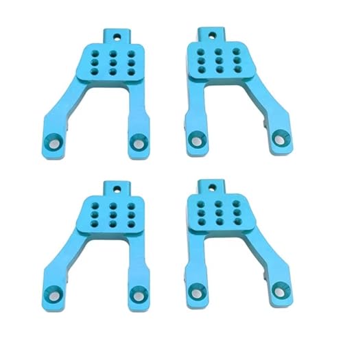 GTFRUQAS RC Ersatzteile Für MNG500 Für MN86 Für MN86S Für MN86K Für MN86KS 1/12 RC Crawler Auto Upgrade Teile 4 PCS Metall Vorne Hinten Shock Towers Montieren(Blue) von GTFRUQAS