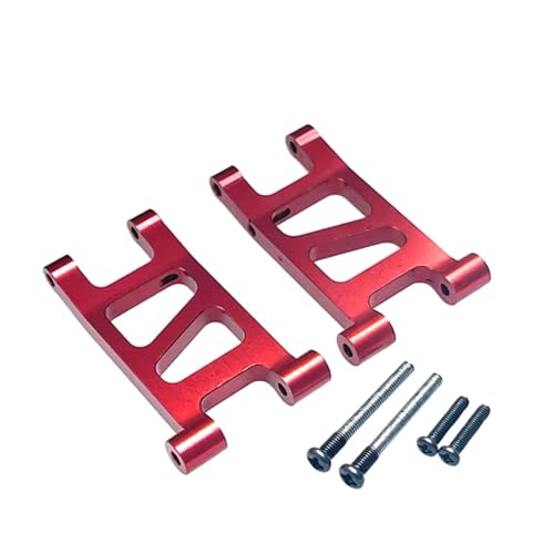 GTFRUQAS RC Ersatzteile Für Mjx Für Hyper Go 1/14 14301 14302 14303 Metall Hinten Unten Für Schaukel Arm Supension Arme Fernbedienung Auto Geändert Verbesserte Teile(Red) von GTFRUQAS