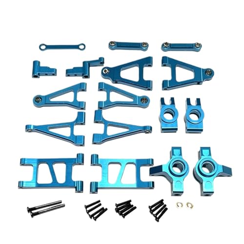 GTFRUQAS RC Ersatzteile Für Mjx Für Hyper Go 1/14 14301 14302 Fernbedienung Auto Metall Upgrade Für Schaukel Arm Lenkung Tasse Ersatzteile(Blue) von GTFRUQAS