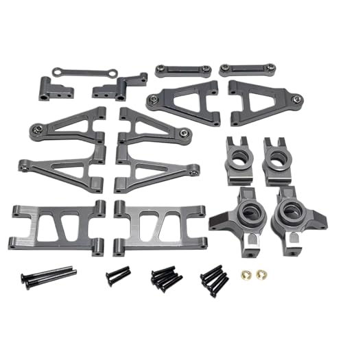 GTFRUQAS RC Ersatzteile Für Mjx Für Hyper Go 1/14 14301 14302 Fernbedienung Auto Metall Upgrade Für Schaukel Arm Lenkung Tasse Ersatzteile(Titanium) von GTFRUQAS