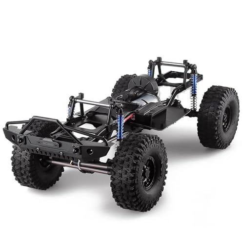 GTFRUQAS RC Ersatzteile Für SCX10 Für SCX10 II 90046 90047 1/10 313mm 12,3 "Radstand Montiert Rahmen Chassis RC Crawler Auto Teile Ersatz Auto Zubehör(Size A with Wheels) von GTFRUQAS