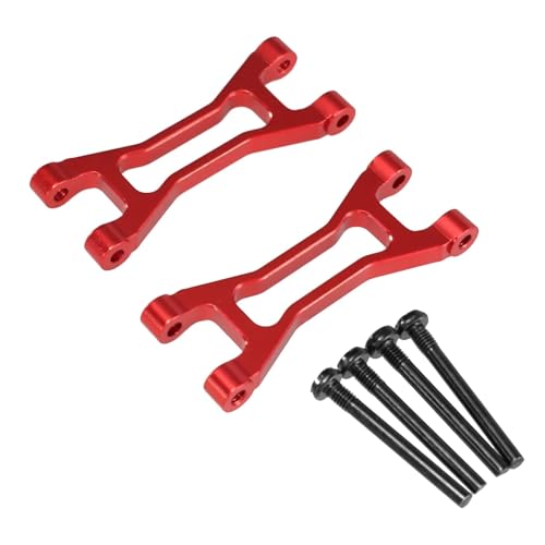 GTFRUQAS RC Ersatzteile Für SCY 18101 18102 1/18 Metall Hinten Oberen Für Schaukel Arm Fernbedienung Auto Ersatzteile Metall Upgrade Und Modifikation Zubehör(Red) von GTFRUQAS