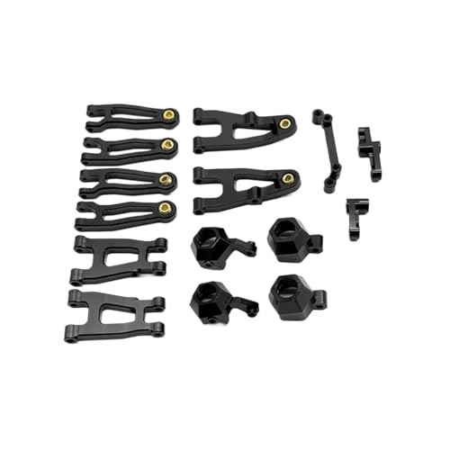 GTFRUQAS RC Ersatzteile Für SG1603 Für SG1604 UD1601 UD1602 UD1603 1/16 Metall Vorne Und Hinten Für Schaukel Arm Lenkung Cup Set RC Auto Upgrades Teile(Black) von GTFRUQAS