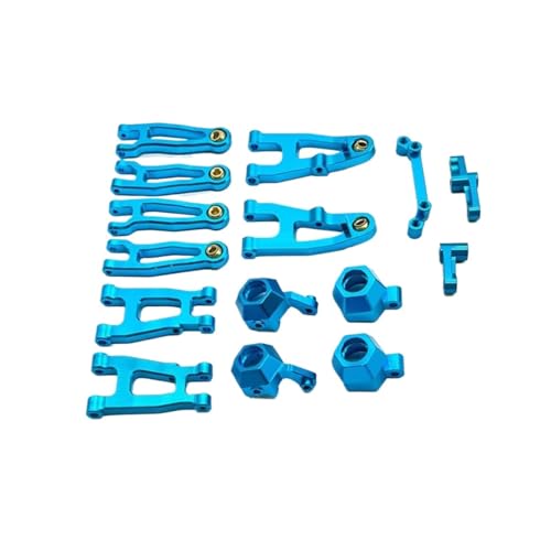 GTFRUQAS RC Ersatzteile Für SG1603 Für SG1604 UD1601 UD1602 UD1603 1/16 Metall Vorne Und Hinten Für Schaukel Arm Lenkung Cup Set RC Auto Upgrades Teile(Blue) von GTFRUQAS