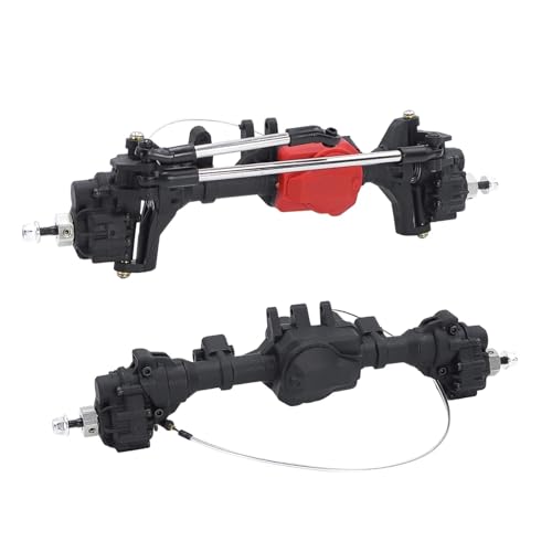 GTFRUQAS RC Ersatzteile Für TRX4 Für TRX-4 6WD 1:10 Komplette Vordere Mittlere Hintere Differentialportalachse Mit T-Lock Hohe Bodenfreiheit RC Crawler Upgrade Autoteile(Front Rear axle 6WD) von GTFRUQAS