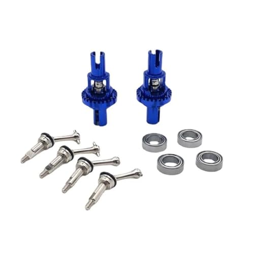 GTFRUQAS RC Ersatzteile Für WLtoys 1/28 284131 K969 K979 K989 K999 P929 P939 Metall Ball Differential Erweiterte Antriebswelle RC Auto Upgrade Teile Zubehör(Blue) von GTFRUQAS