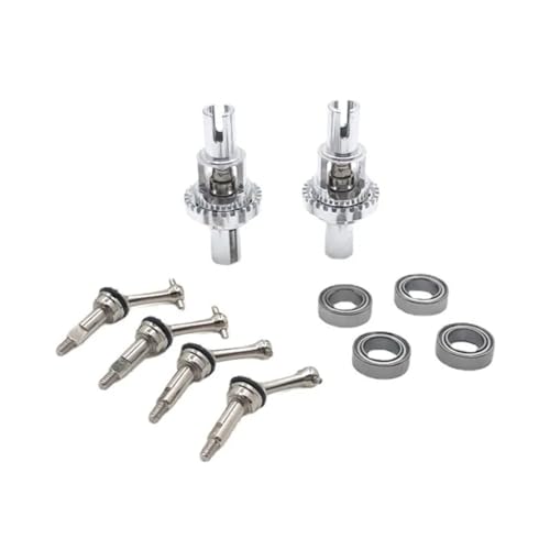 GTFRUQAS RC Ersatzteile Für WLtoys 1/28 284131 K969 K979 K989 K999 P929 P939 Metall Ball Differential Erweiterte Antriebswelle RC Auto Upgrade Teile Zubehör(Silver) von GTFRUQAS