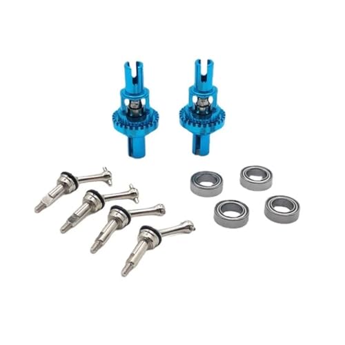 GTFRUQAS RC Ersatzteile Für WLtoys 1/28 284131 K969 K979 K989 K999 P929 P939 Metall Ball Differential Erweiterte Antriebswelle RC Auto Upgrade Teile Zubehör(Sky Blue) von GTFRUQAS