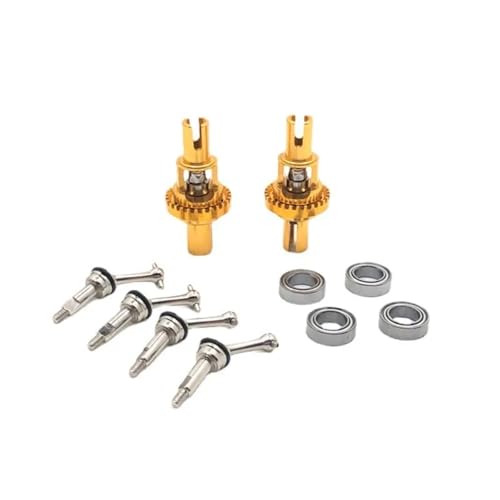 GTFRUQAS RC Ersatzteile Für WLtoys 1/28 284131 K969 K979 K989 K999 P929 P939 Metall Ball Differential Erweiterte Antriebswelle RC Auto Upgrade Teile Zubehör(Yellow) von GTFRUQAS