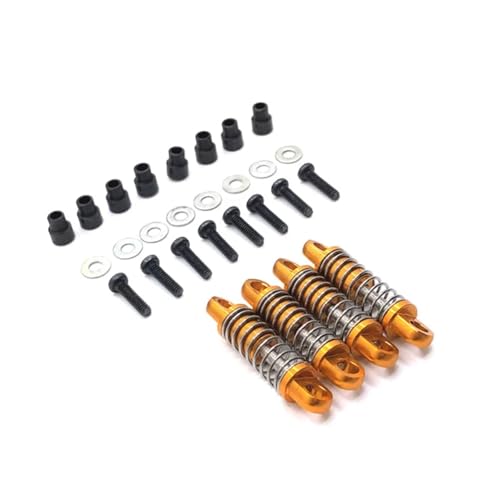 GTFRUQAS RC Ersatzteile Für WLtoys 1/28 284131 K969 K979 K989 K999 P929 P939 Metall Stoßdämpfer RC Auto Upgrade Teile Modifizierte Zubehör DIY Teile(Yellow) von GTFRUQAS