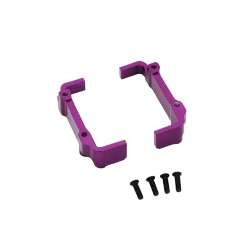 GTFRUQAS RC Ersatzteile Für WLtoys 144010 144001 144002 124016 124017 124018 124019 Metall Upgrade Retrofit Batterie Halter RC Auto Teile(Purple) von GTFRUQAS