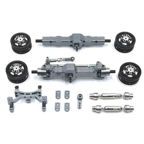 GTFRUQAS RC Ersatzteile Für WPL C74 1/10 Metall Upgrade Achse Servo Für Sitz Radnabe Antriebswelle RC Auto Ersatzteile RC Auto Geändert Zubehör DIY Teile(Grey) von GTFRUQAS