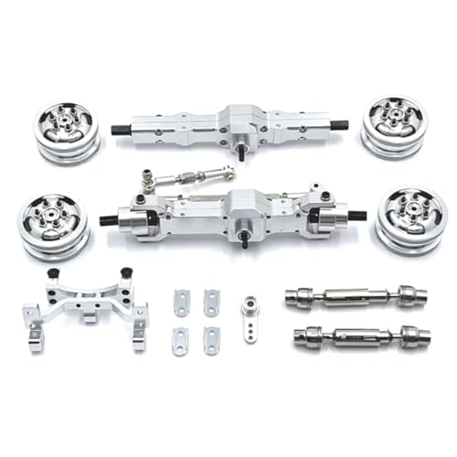 GTFRUQAS RC Ersatzteile Für WPL C74 1/10 Metall Upgrade Achse Servo Für Sitz Radnabe Antriebswelle RC Auto Ersatzteile RC Auto Geändert Zubehör DIY Teile(Silver) von GTFRUQAS