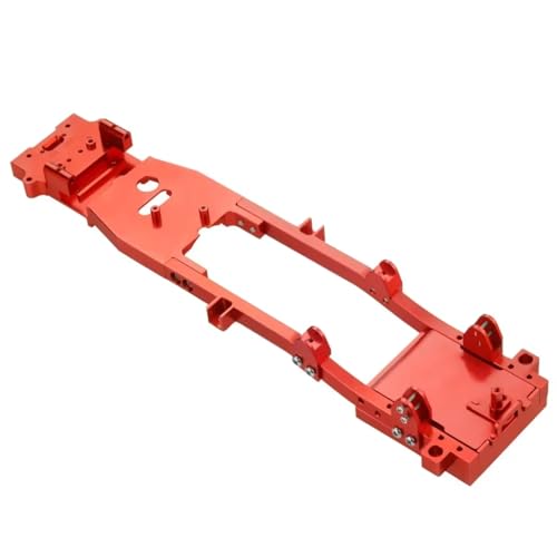 GTFRUQAS RC Ersatzteile Für WPL Für D12 1/10 Metall RC -Karosserie Für Chassis Frame Kit Zubehör Ersatz Fits RC Car DIY Truck Car Upgrade Teile R604s(Red) von GTFRUQAS