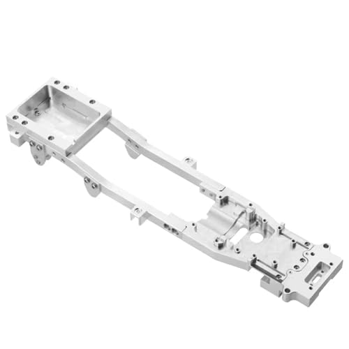 GTFRUQAS RC Ersatzteile Für WPL Für D12 1/10 Metall RC -Karosserie Für Chassis Frame Kit Zubehör Ersatz Fits RC Car DIY Truck Car Upgrade Teile R604s(Silver) von GTFRUQAS