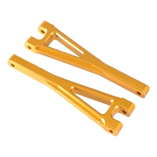 GTFRUQAS RC Ersatzteile Für Wltoys 1/10 104016 104018 104009 1/12 12401 12402-A 12403 12404 12409 Metall Front Upper Suspension Arm Ersatz Zubehör Teil(Yellow) von GTFRUQAS