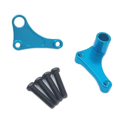 GTFRUQAS RC Ersatzteile Für Wltoys 1/12 12423 12427 12428 12429 RC Auto Metall Lenkklaue Drehhörner Upgrade Teile Modifiziertes Zubehör Ersatz DIY Teile(Blue) von GTFRUQAS