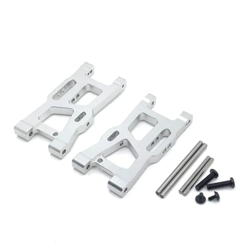 GTFRUQAS RC Ersatzteile Für Wltoys 1/14 144010 144001 144002 1/12 124016 12124018 124019 RC Auto Vorne Für Schaukel Arm Vorne Suspension Arme Upgrade Teile(Silver) von GTFRUQAS