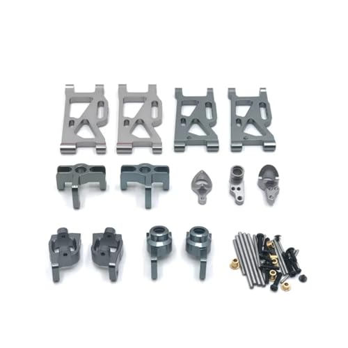 GTFRUQAS RC Ersatzteile Für Wltoys 1/14 144010 144001 144002 1/12 124016 124017 124018 124019 RC Auto Metall Upgrade Geändert Zubehör Ersatz DIY Teile(Grey) von GTFRUQAS