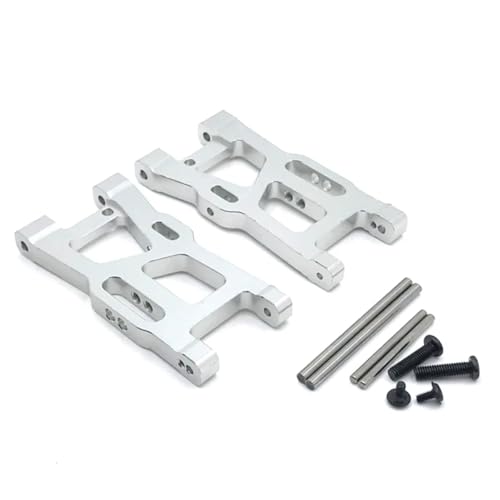 GTFRUQAS RC Ersatzteile Für Wltoys 144010 124019 124017-16-18 144001-02 Fernbedienung Auto Vorne Für Schaukel Arm Upgrade Reparatur Ersatz Teile(Silver) von GTFRUQAS