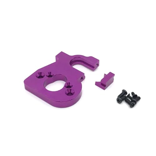 GTFRUQAS RC Ersatzteile Für Wltoys 144010 144001 144002 124016 124017 124018 124019 Fernbedienung Auto Teile Metall Upgrade Geändert Motor Halterung(Purple) von GTFRUQAS