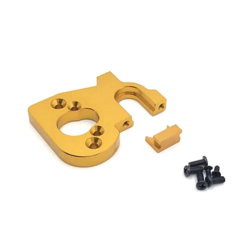 GTFRUQAS RC Ersatzteile Für Wltoys 144010 144001 144002 124016 124017 124018 124019 Fernbedienung Auto Teile Metall Upgrade Geändert Motor Halterung(Yellow) von GTFRUQAS