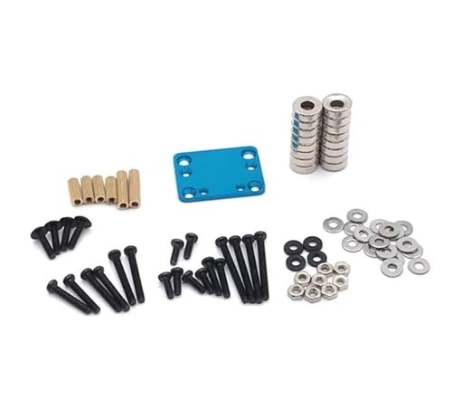 GTFRUQAS RC Ersatzteile Für Wltoys 284131 P939 P929 K979 K999 K969 K989 Für Kyosho Für Mini-Q RC01 1/28 RC Auto Körper Post Magnet Unsichtbar Fest Mount Refit RC Auto Upgrade Teile(Blue) von GTFRUQAS