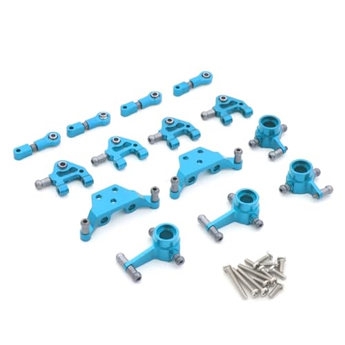 GTFRUQAS RC Ersatzteile Für Wltoys P929 P939 K979 K989 K999 K969 1/28 Metall Stoßdämpfer CVD Lenkung Tasse Für Schaukel Arm Set RC Auto Verbesserte Teile(Blue,Set 5) von GTFRUQAS